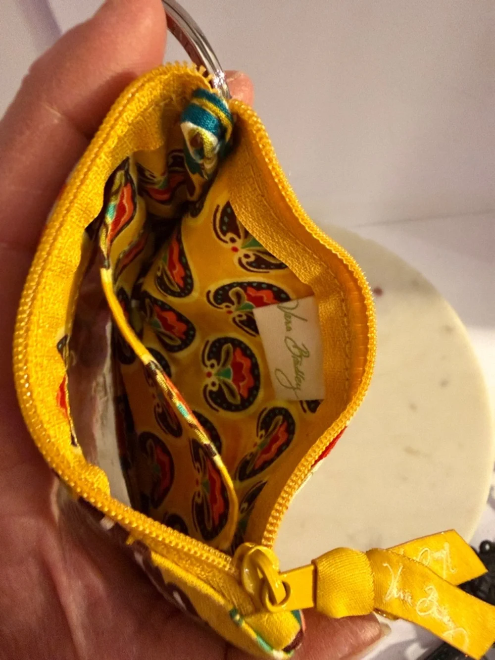 Vera Bradley Yellow wallet, wristlet - Picture 5 of 13